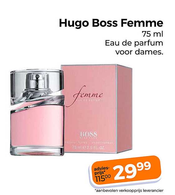 Hugo Boss Femme 75 ml Eau de parfum voor dames.