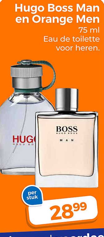 Hugo Boss Man en Orange Men 75 ml Eau de toilette voor heren.