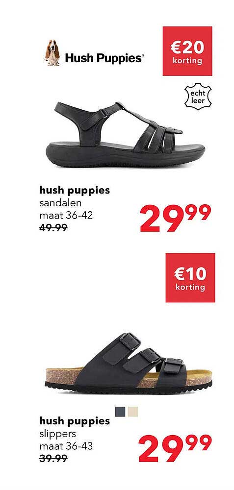 hush puppies sandalen maat 36-42