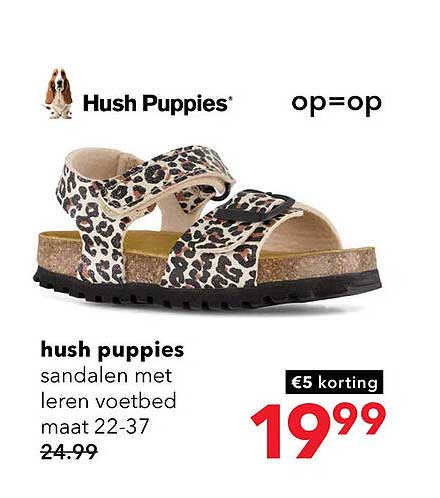 Hush Puppies sandalen met leren voetbed maat 22-37 €5 korting