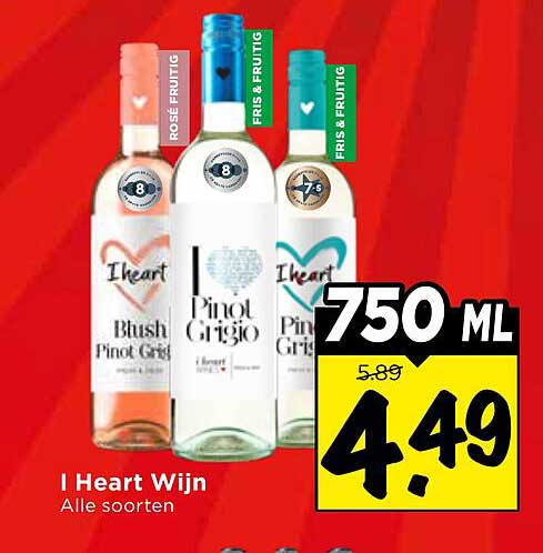I Heart Wijn Alle soorten