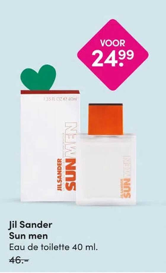 Jil Sander Sun men Eau de toilette 40 ml.