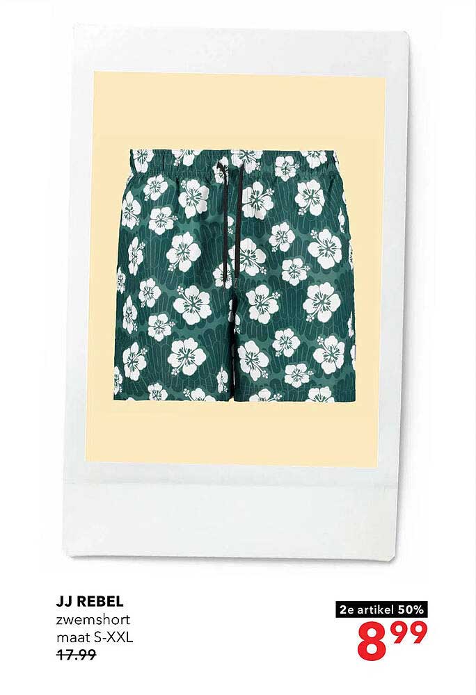 JJ REBEL zwemshort maat S-XXL 2e artikel 50%