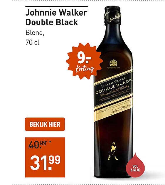 Johnnie Walker Double Black Blend, 70 cl