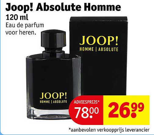 Joop! Absolute Homme 120 ml Eau de parfum voor heren.