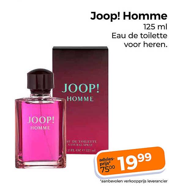 Joop! Homme 125 ml Eau de toilette voor heren.