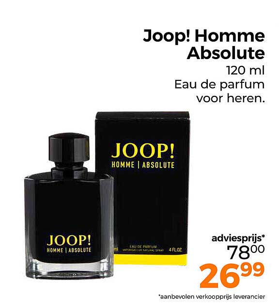 Joop! Homme Absolute 120 ml Eau de parfum voor heren.