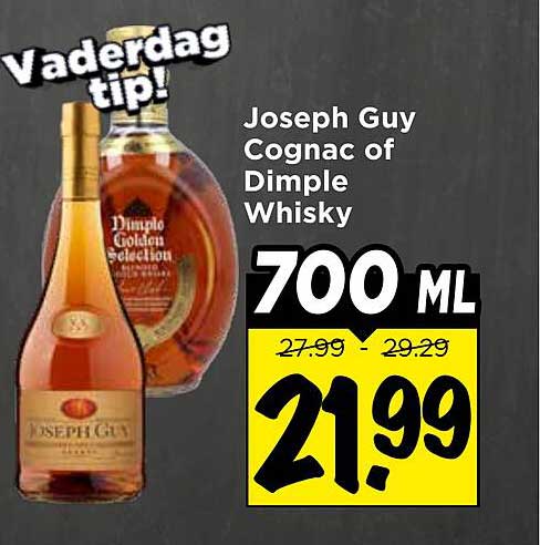 Joseph Guy Cognac of Dimple Whisky 700 ML