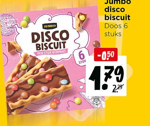 Jumbo disco biscuit Doos 6 stuks