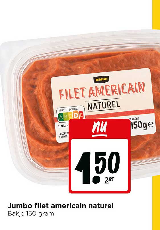 Jumbo filet americain naturel