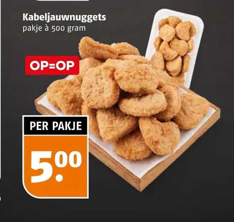 Kabeljauwnuggets pakje à 500 gram OP=OP