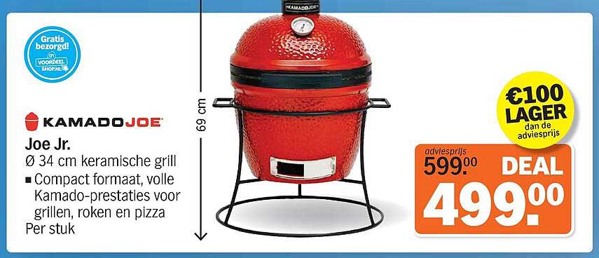 Kamado Joe Joe Jr. Ø 34 cm keramische grill