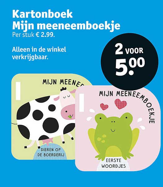 Kartonboek Mijn meeneemboekje