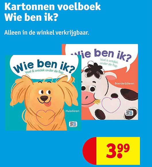 Kartonnen voelboek Wie ben ik?