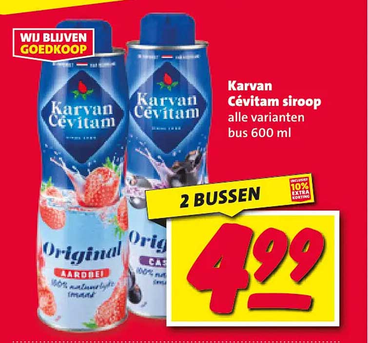 Karvan Cévitam siroop alle varianten bus 600 ml 2 bussen
