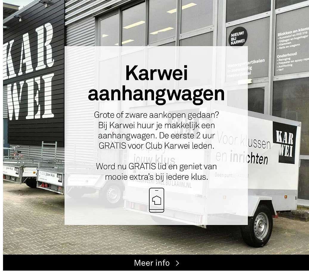 Karwei aanhangwagen