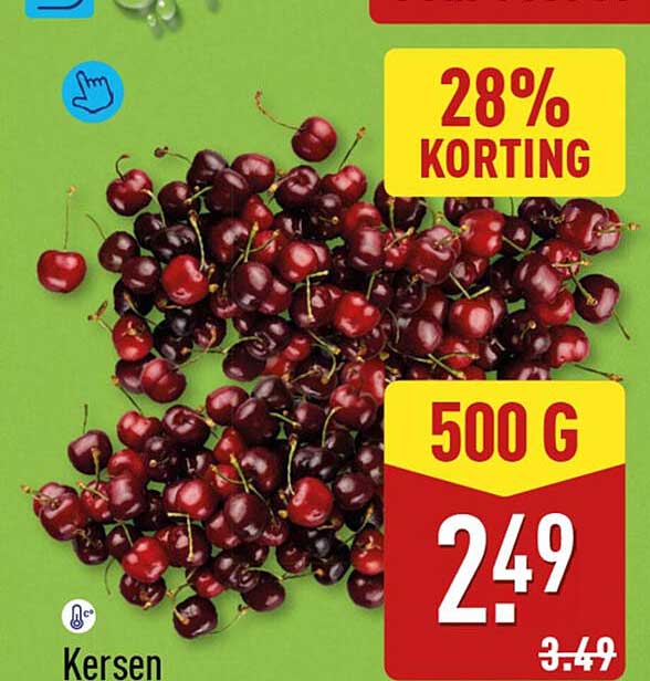 Kersen 28% korting