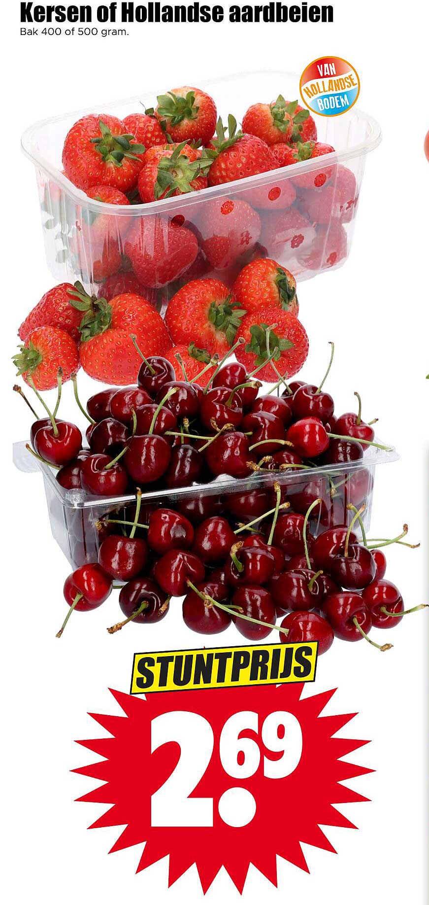 Kersen of Hollandse aardbeien