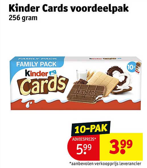 Kinder Cards voordeelpak 256 gram