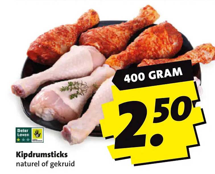 Kipdrumsticks naturel of gekruid