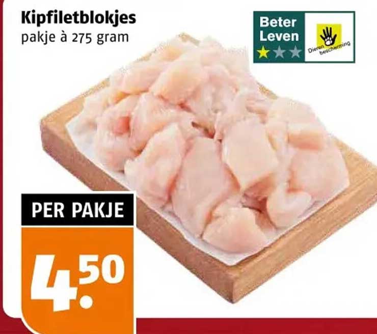 Kipfiletblokjes pakje à 275 gram