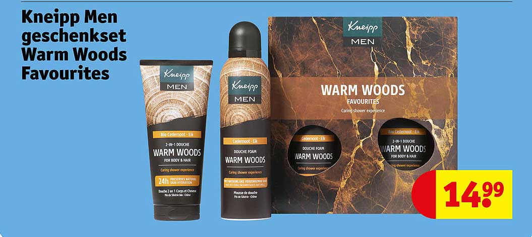 Kneipp Men geschenkset Warm Woods Favourites