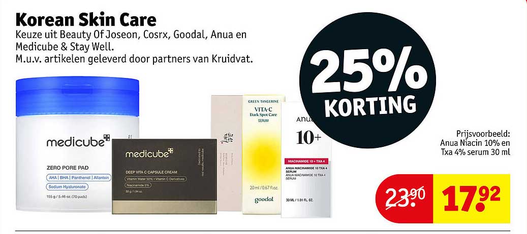 Korean Skin Care 25% KORTING