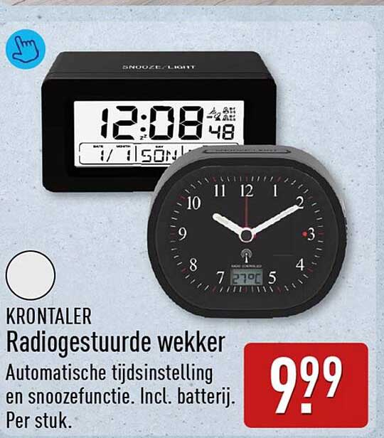 KRONTALER Radiogestuurde wekker