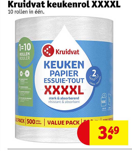 Kruidvat keukenrol XXXXL