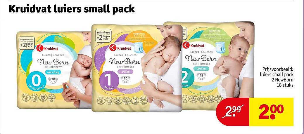 Kruidvat luiers small pack