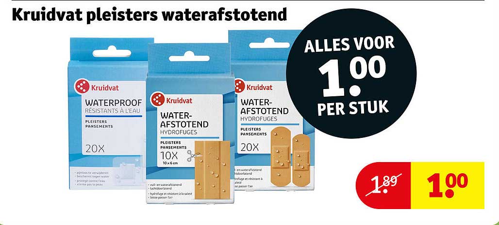 Kruidvat pleisters waterafstotend