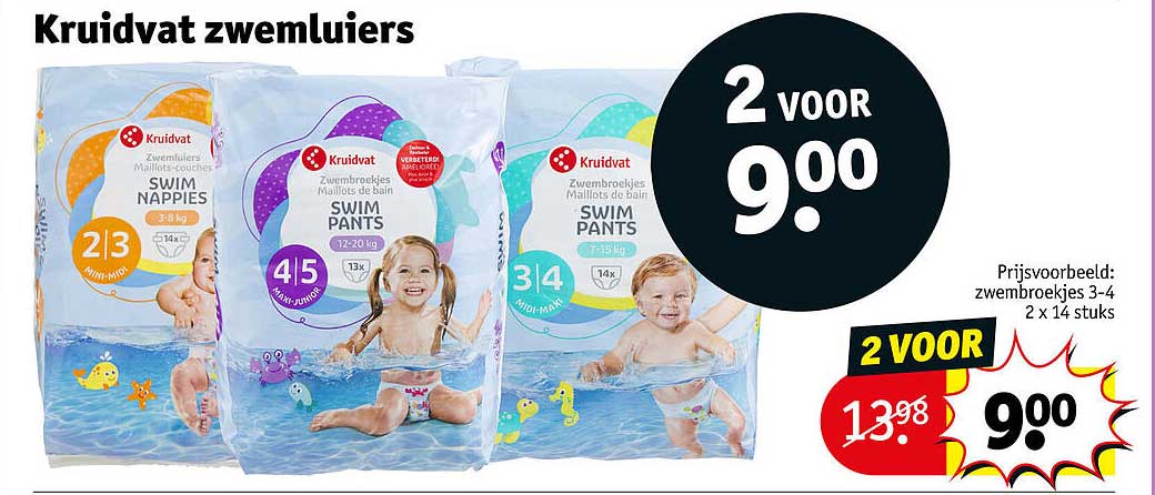 Kruidvat zwemu l 1ers 2 voor 9.00