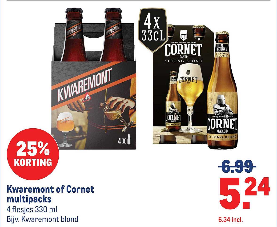 Kwaremont of Cornet multipacks