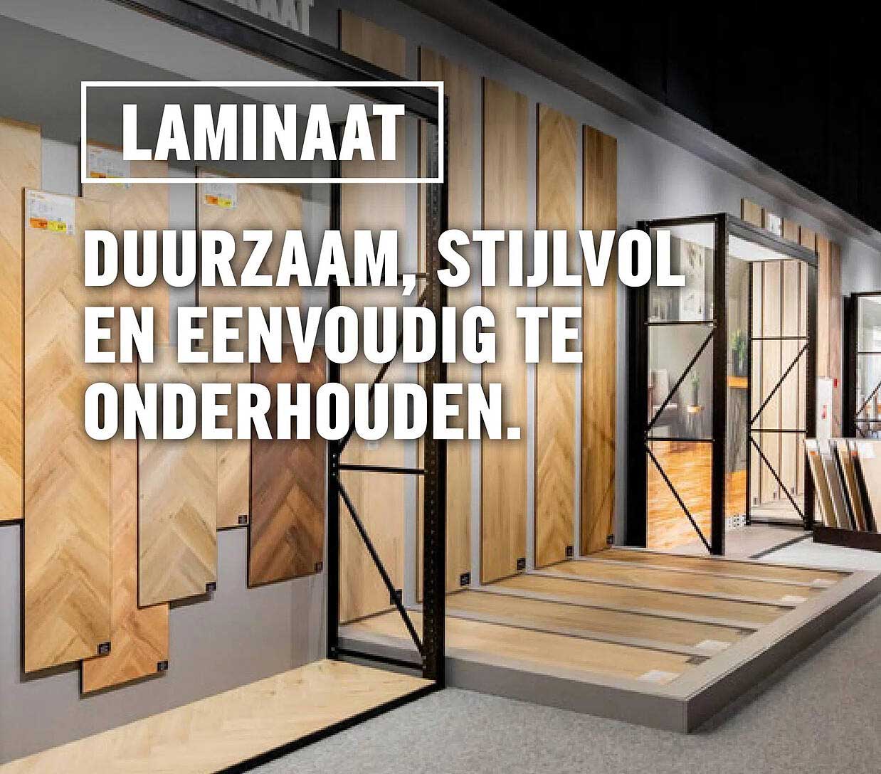 Laminaat duurzaam, stijlvol en eenvoudig te onderhouden.