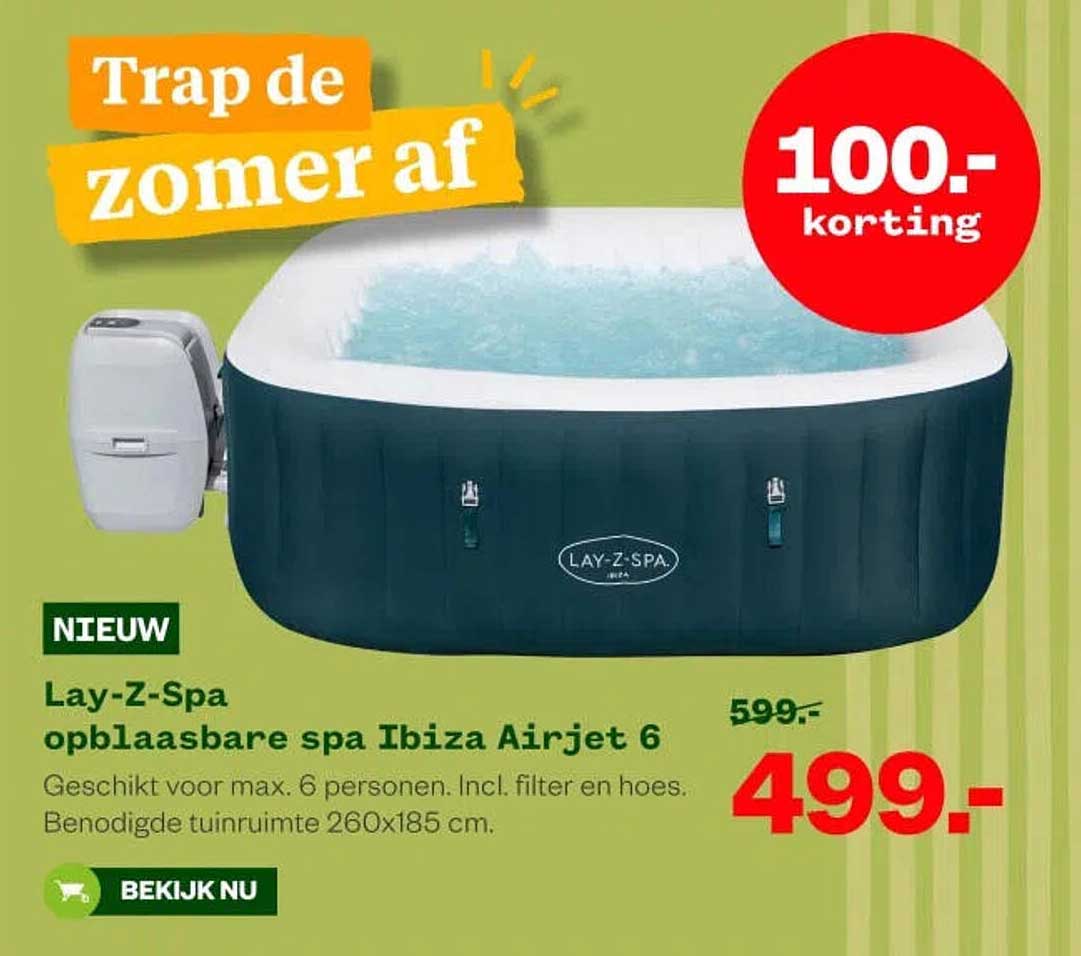Lay-Z-Spa opblaasbare spa Ibiza Airjet 6