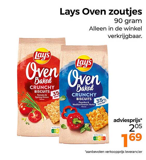 Lays Oven zoutes 90 gram