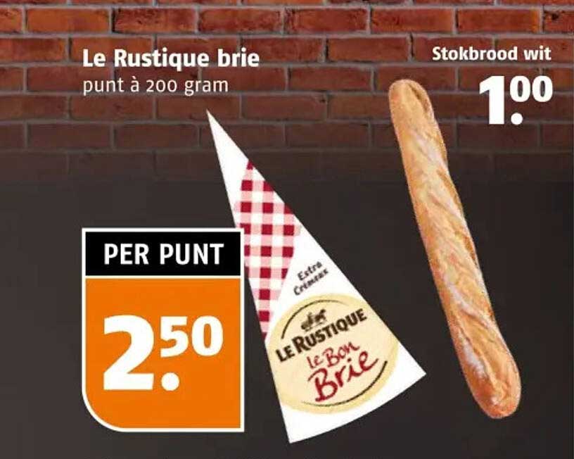 Le Rustique brie punt à 200 gram