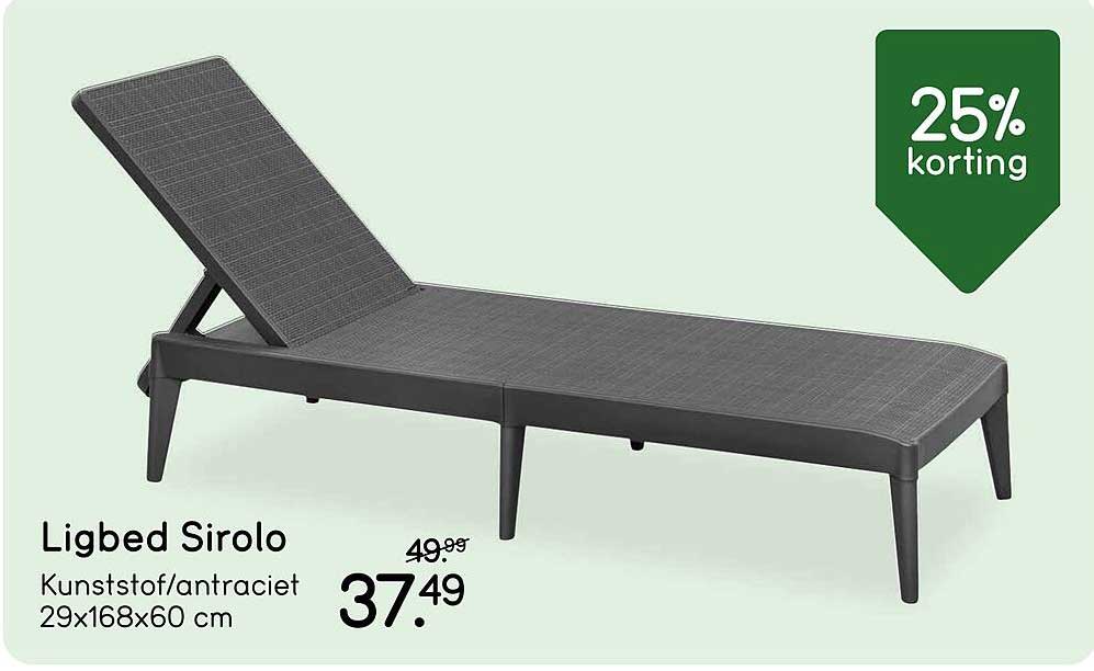 Ligbed Sirolo 25% korting