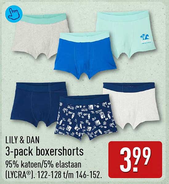 LILY & DAN 3-pack boxershorts