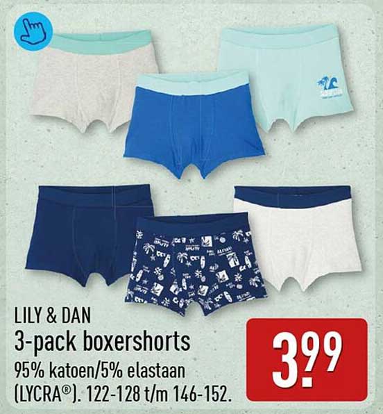 LILY & DAN 3-pack boxershorts