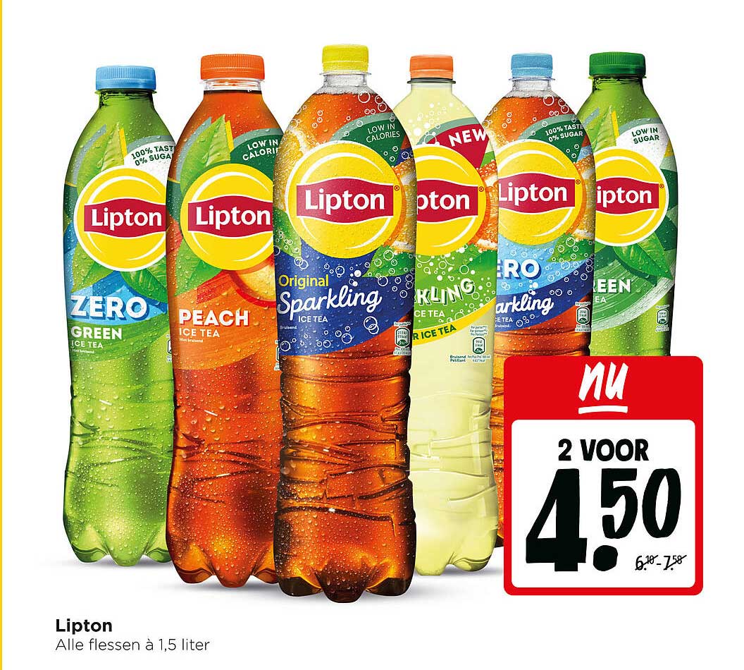 Lipton Alle flessen à 1,5 liter