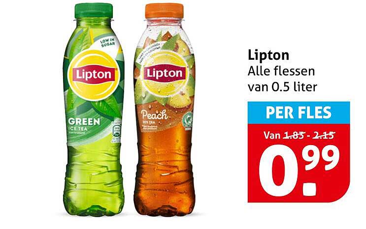 Lipton Alle flessen van 0.5 liter PER FLES