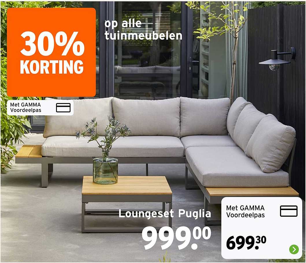 Loungeset Puglia 30% KORTING