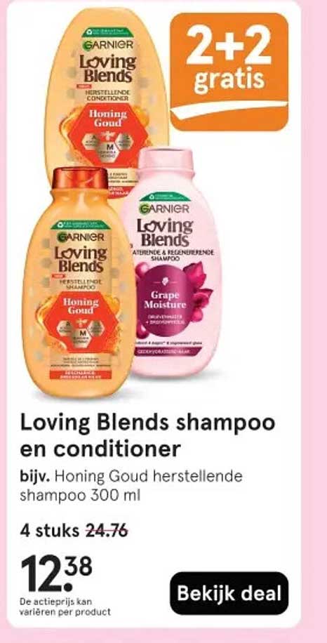 Loving Blends shampoo en conditioner 2+2 gratis