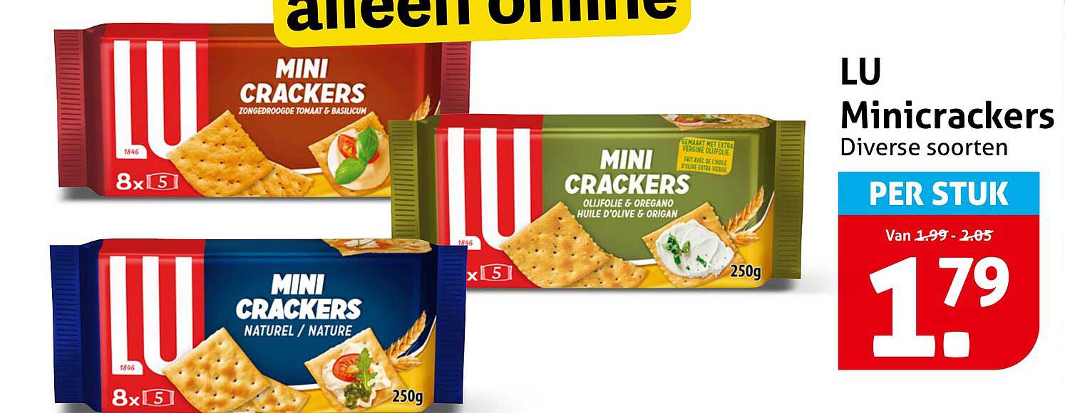 LU Minicrackers Diverse soorten