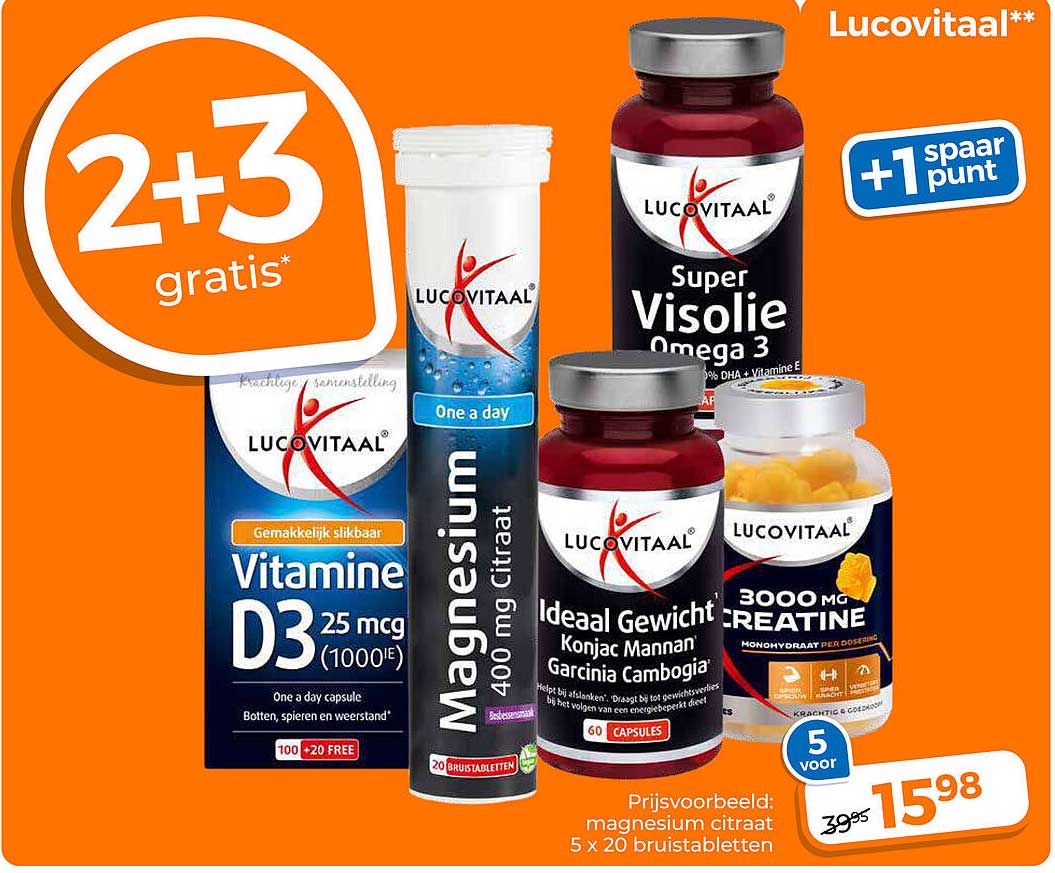 Lucovitaal** 2+3 gratis* +1 spaar punt