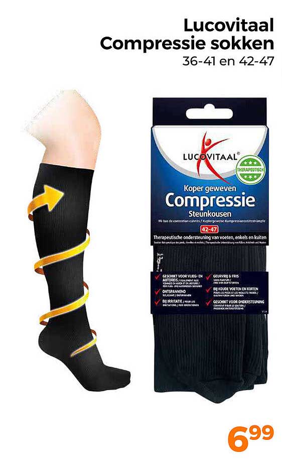 Lucovitaal Compressie sokken 36-41 en 42-47