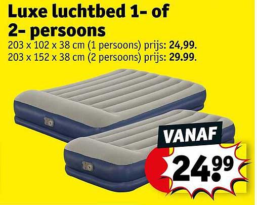 Luxe luchtbed 1- of 2-persoons