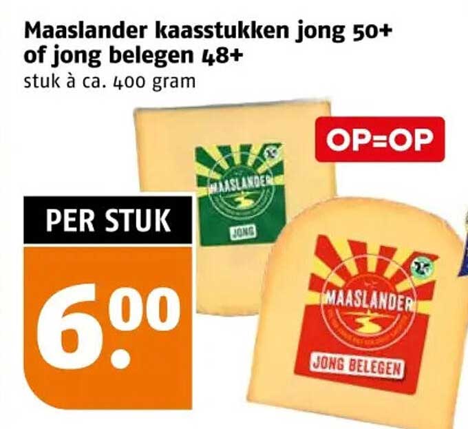 Maaslander kaastukken jong 50+ of jong belegen 48+