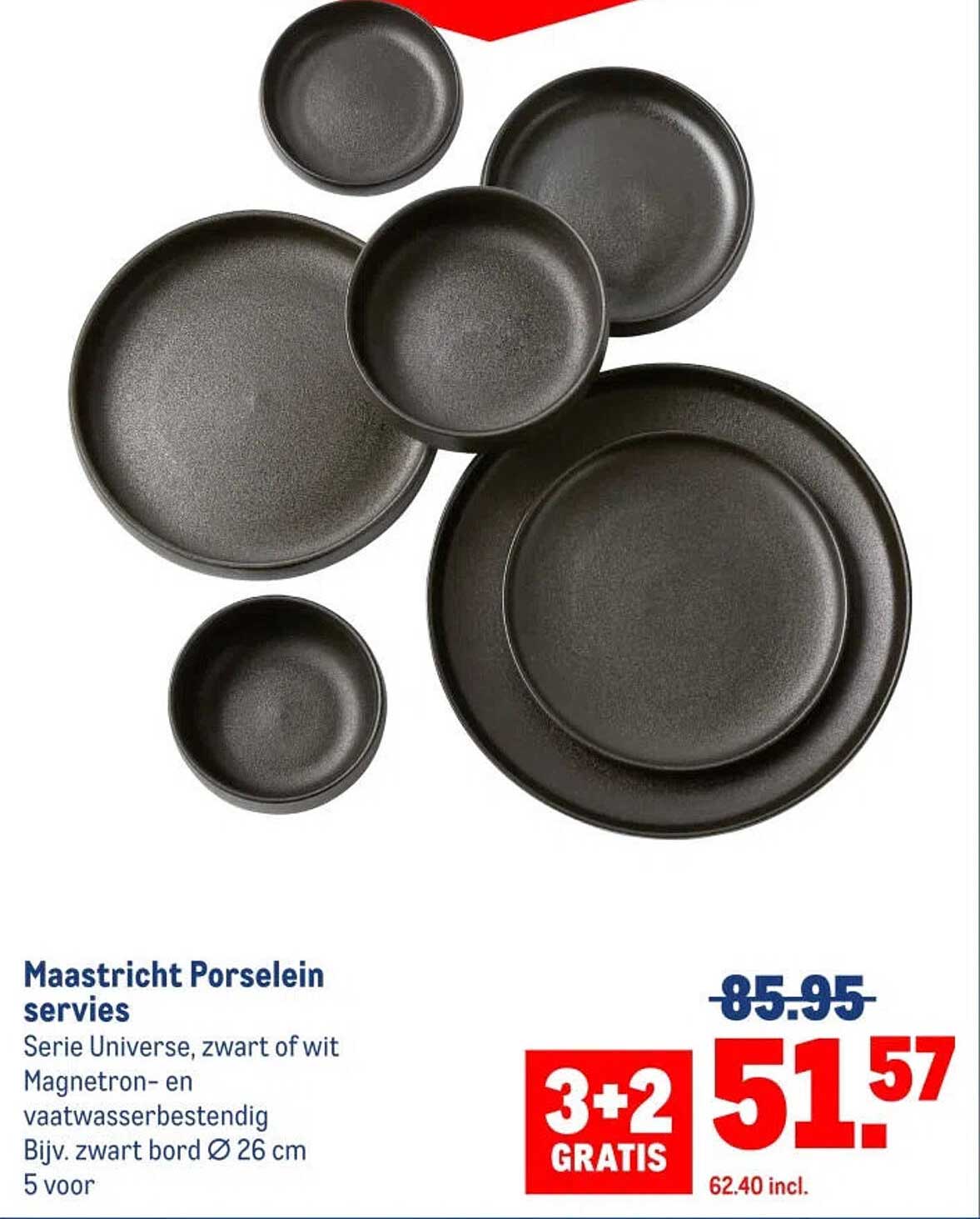 Maastricht Porselein servies 3+2 GRATIS